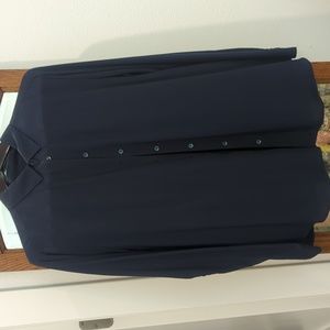 Women's Uniqlo navy dress shirt, XL